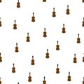 Ukulele retro vintage seamless pattern background vector illustration Royalty Free Stock Photo