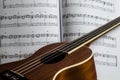 Ukulele Sheet Music Royalty Free Stock Photo