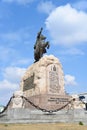 ULAANBAATAR, MONGOLIA - May 11, 2022: Statue of Damdin Sukhbaatar Royalty Free Stock Photo