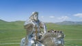 Ulan Bator Mongolia, July 15, 2019: Monument to Genghis Khan in Ulan Bator