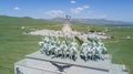 Ulan Bator Mongolia, July 15, 2019: Monument to Genghis Khan in Ulan Bator