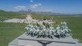 Ulan Bator Mongolia, July 15, 2019: Monument to Genghis Khan in Ulan Bator