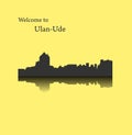 Ulan Ude, Russia city silhouette