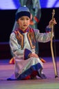 Ulan-Ude, Russia - February 27, 2015: Members of the Buryat national contest of beauty and talent 