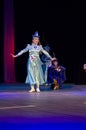 Ulan-Ude, Russia - February 27, 2015: Members of the Buryat national contest of beauty and talent 