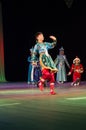 Ulan-Ude, Russia - February 27, 2015: Members of the Buryat national contest of beauty and talent 