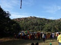 Ulapgarh picnic spot near belpahar, odisha hill and Sky scenes in the evening of india