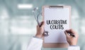 ULCERATIVE COLITIS Healthcare modern medical Doctor concept Royalty Free Stock Photo