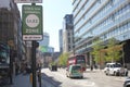 ULEZ, London, UK - April 9 2019: ULEZ Ultra low emission zone new charge London prepare for new Ultra Low Emission Zone ULEZ