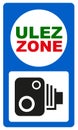ULEZ Sign - The Ultra Low Emission Zone (ULEZ) is an environmental initiative implemented in certain cities