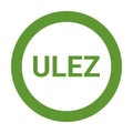ULEZ ultra low emission zone sign in United Kingdom