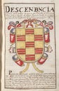 Ulloa House Coat of Arms at Nobleza de Extremadura, 1710
