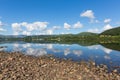 Ullswater Lake District Cumbria England UK with mountains and blue sky Royalty Free Stock Photo