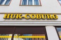 Ulm, Baden-Wurttemberg/germany - 19 08 18: huk coburg sign on an building in ulm germany