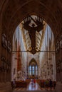 Ulm, Germany, August 17, 2022: Interior of the Cathedral in Germ Royalty Free Stock Photo