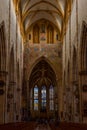 Ulm, Germany, August 17, 2022: Interior of the Cathedral in Germ Royalty Free Stock Photo