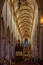 Ulm, Germany, August 17, 2022: Interior of the Cathedral in Germ Royalty Free Stock Photo