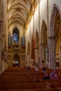 Ulm, Germany, August 17, 2022: Interior of the Cathedral in Germ Royalty Free Stock Photo