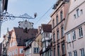 Rustic Charm and Timeless Craftsmanship: A Wrought Iron Sign on a Fachwerk House in Ulm\'s Old Town