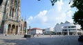 Ulm Minster and Stadthaus Royalty Free Stock Photo