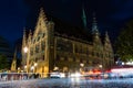 Ulm Rathaus Night Unique Architecture Royalty Free Stock Photo