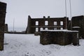 Ulmen, Germany - 01 05 2021: view into the castle ruin