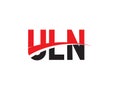 ULN Letter Initial Logo Design Vector Illustration Royalty Free Stock Photo