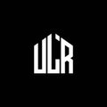 ULR letter logo design on BLACK background. ULR creative initials letter logo concept. ULR letter design.ULR letter logo design on Royalty Free Stock Photo