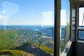 Ulriken Cable Car at Mount Ulriken in Bergen, Norway