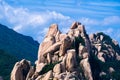 Ulsan Bawi Peak. From Seoraksan National Park.