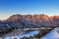 Ulsan bawi Rock in Seoraksan mountains in winter,Korea. Royalty Free Stock Photo