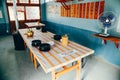 Korean old restaurant interior at Jangsaengpo village in Ulsan Royalty Free Stock Photo