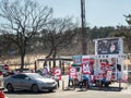 Ulsan, South Korea - Supporters of Yoon Suk-yeol, presidential nominee for People Power Party.