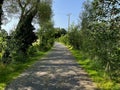 Ulster Canal walk in Clones, Monaghan, Ireland Royalty Free Stock Photo