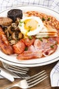 Ulster fry, traditional for northern ireland, on a plate