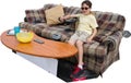 Ultimate Couch Potato Isolated Royalty Free Stock Photo