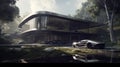 The Ultimate Futuristic Mansion with Supercar Elegance