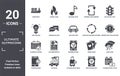 ultimate.glyphicons icon set. include creative elements as cargo boat, big traffic light, circular counterclockwise arrows,