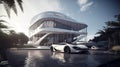 Ultimate Luxury: Bionic House & Bright-Light Supercar Duo