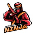 Ultimate Ninja Esport Logo Gaming Design