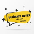 ULTIMATE OFFER PICTURE BANNER ART PICTURE VECTOR ILLUSTRATION