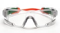 The Ultimate Protection Gear, Isolated Safety Glasses on White Background, Generative AI Royalty Free Stock Photo