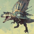 The Ultimate Steampunk Dinosaur Royalty Free Stock Photo