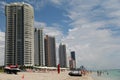 Ultra chic condominiums,hotels and vacationers on Miami Beach,florida,Summertime,2013