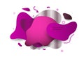 Ultra color abstract shapes dynamic background Royalty Free Stock Photo