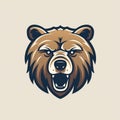 Ultra Detailed Bear Logo With Vintage Graphic Design