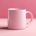 Ultra Detailed Pink Mug Mockup On Colored Background