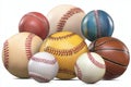 Ultra-Detailed Vector Baseball Set Display Royalty Free Stock Photo