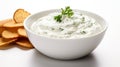 Ultra Hd Image Of Ranch Dip On White Background