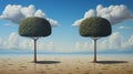 Ultra Hd Realistic Painting Of Surreal Conservancy Background By Magritte